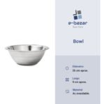 Bowl Cocina Profundo Acero Inoxidable Otten 26 Cm Plateado - Imagen 7