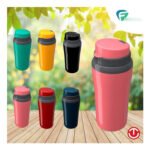 Vaso Térmico Miami De 650 Ml Con Tereré Academia Unitermi, Vaso Térmico Rosa Con Tapa - Imagen 2