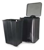 Cesto Recipiente Basura C/ Pedal Otten 30 Lts Negro - Imagen 3