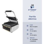Parrilla Contacto Prensa Doble Grill Profesional Otten 1800w Plateado - Imagen 10