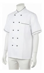CHAQUETA DE CHEF BLANCA MANGA CORTA XL - TF505-17 - Imagen 3