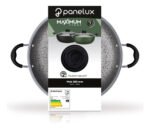 Wok Antiadherente C/ Tapa Y Asa Panelux Maximum Stone 28 Cm Negro - Imagen 2