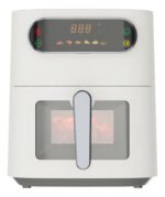 Freidora De Aire Sin Aceite Panel Digital Airfryer Col Home Yc501b 5,5 Lts 1500w Color Blanco