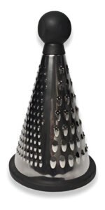 Rallador Mundo Inoxidable 3 Caras Base Silicona Cocina Dunia - Imagen 2