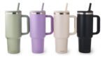 Vaso Térmico Acero Con Sorbete Y Manija Otten 1 Lt Negro Lisa - Imagen 5
