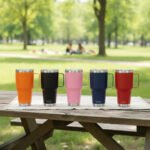 Vaso Térmico Acero C/ Manija Otten 800 Ml Azul - Imagen 7