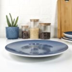 Plato Playo Porcelana Tramontina Topazio 25 Cm Azul Oscuro Topazio - Imagen 8