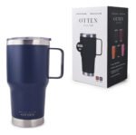 Vaso Térmico Acero C/ Manija Otten 800 Ml Azul - Imagen 2