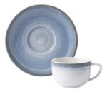 Juego Vajilla Porcelana Schmidt Esfera 28 Piezas Color Celeste - Imagen 3