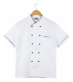CHAQUETA DE CHEF BLANCA MANGA CORTA XL - TF505-17 - Imagen 6