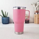 Vaso Térmico Acero C/ Manija Otten 800 Ml Rosa - Imagen 8