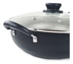 Wok Antiadherente C/ Tapa Y Asa Panelux Maximum Stone 28 Cm Negro - Imagen 7