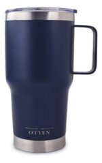 Vaso Térmico Acero C/ Manija Otten 800 Ml Azul