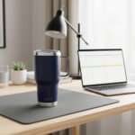 Vaso Térmico Acero C/ Manija Otten 800 Ml Azul - Imagen 3