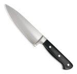 Cuchillo Cuchilla Chef Forjado Profesional Acero Otten 18 Cm Negro/plateado