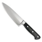 Cuchillo Cuchilla Chef Forjado Profesional Acero Otten 18 Cm Negro/plateado