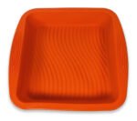 Molde Torta Cuadrado Tortera Silicona Antiadherente 22 Cm Color Naranja - Imagen 2