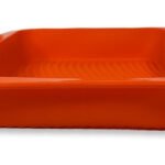 Molde Torta Cuadrado Tortera Silicona Antiadherente 22 Cm Color Naranja