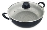 Wok Antiadherente C/ Tapa Y Asa Panelux Maximum Stone 28 Cm Negro - Imagen 4