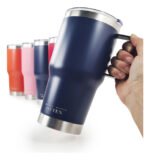 Vaso Térmico Acero C/ Manija Otten 800 Ml Azul - Imagen 5