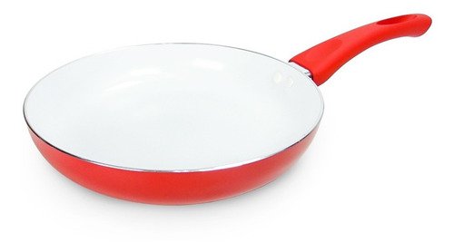D_945240-MLA51356061533_082022-O Sarten Cerámica Calidad Premium Mika 24 Cm - BAZAR CHEFs Rojo/blanco - Imagen 1