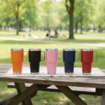 Vaso Térmico Acero C/ Manija Otten 800 Ml Negro Lisa - Imagen 6