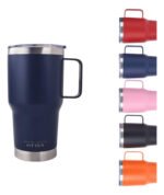Vaso Térmico Acero C/ Manija Otten 800 Ml Azul - Imagen 4