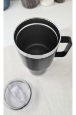Vaso Térmico Acero C/ Manija Otten 800 Ml Negro Lisa - Imagen 8