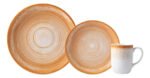 Vajilla Completa 18 Piezas Porcelana Schmidt Naranja