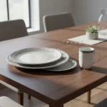 Vajilla Completa Esfera Porcelana Schmidt Gris 18 Piezas - Imagen 4