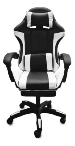 Silla Gamer Ergonómica Reclinable Con Apoya Pies Otten Blanco Eco-cuero - Imagen 4