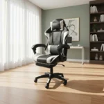 Silla Gamer Ergonómica Reclinable Con Apoya Pies Otten Blanco Eco-cuero - Imagen 2