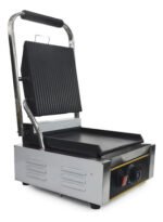 Parrilla Contacto Prensa Bajo Plana Profesional Otten 1800 W Plateado - Imagen 4
