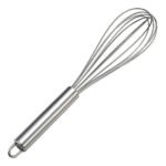 Batidor Manual Alambre De Acero Inoxidable De Lujo Plateado