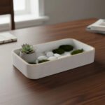Bandeja Rectangular Multiuso Madera Carol 23x13 Cm Blanco - Imagen 2