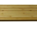 Bandeja Cama De Bambu Mesita Con Patas Cromadas 56cm