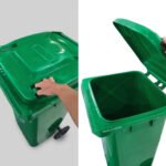 Tacho Contenedor Basura Reciclable Con Ruedas Otten 240 Lts Verde - Imagen 8