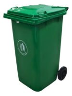 Tacho Contenedor Basura Reciclable Con Ruedas Otten 240 Lts Verde