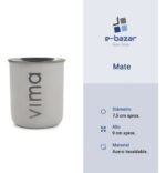 Mate Atérmico Acero Inoxidable Vima Recto Blanco Recto - Imagen 7