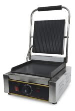 Parrilla Contacto Prensa Bajo Plana Profesional Otten 1800 W Plateado