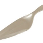 Espátula Cuchillo Pala Para Torta Dentada N01 23.5cm Mango Plástico Perlada