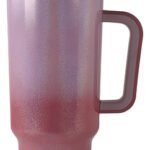 Vaso Térmico Acero Con Manija Y Sorbete Otten 1 Lt Rosa