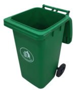 Tacho Contenedor Basura Reciclable Con Ruedas Otten 240 Lts Verde - Imagen 4