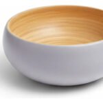 Bowl Ensaladera Redonda De Bambu Carol 21 Cm Blanco