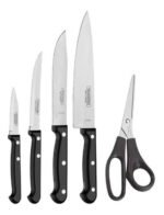Tramontina Ultracorte Taco Cuchillo 6pz C/tijera 23899/060 Negro - Imagen 2