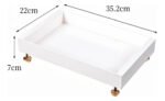 Bandeja Para Hogar Multiuso Melamina Blanca Con Patas Otten Blanco - Imagen 6