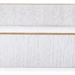 Bandeja Rectangular Multiuso Madera Carol 23x13 Cm Blanco