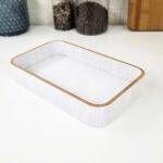 Bandeja Rectangular Multiuso Madera Carol 23x13 Cm Blanco - Imagen 5