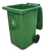 Tacho Contenedor Basura Reciclable Con Ruedas Otten 360 Lts Verde - Imagen 4