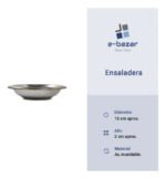 Bowl Ensaladera Acero Inoxidable Borde Bronce 18 Cm Plateado / Bronce - Imagen 7